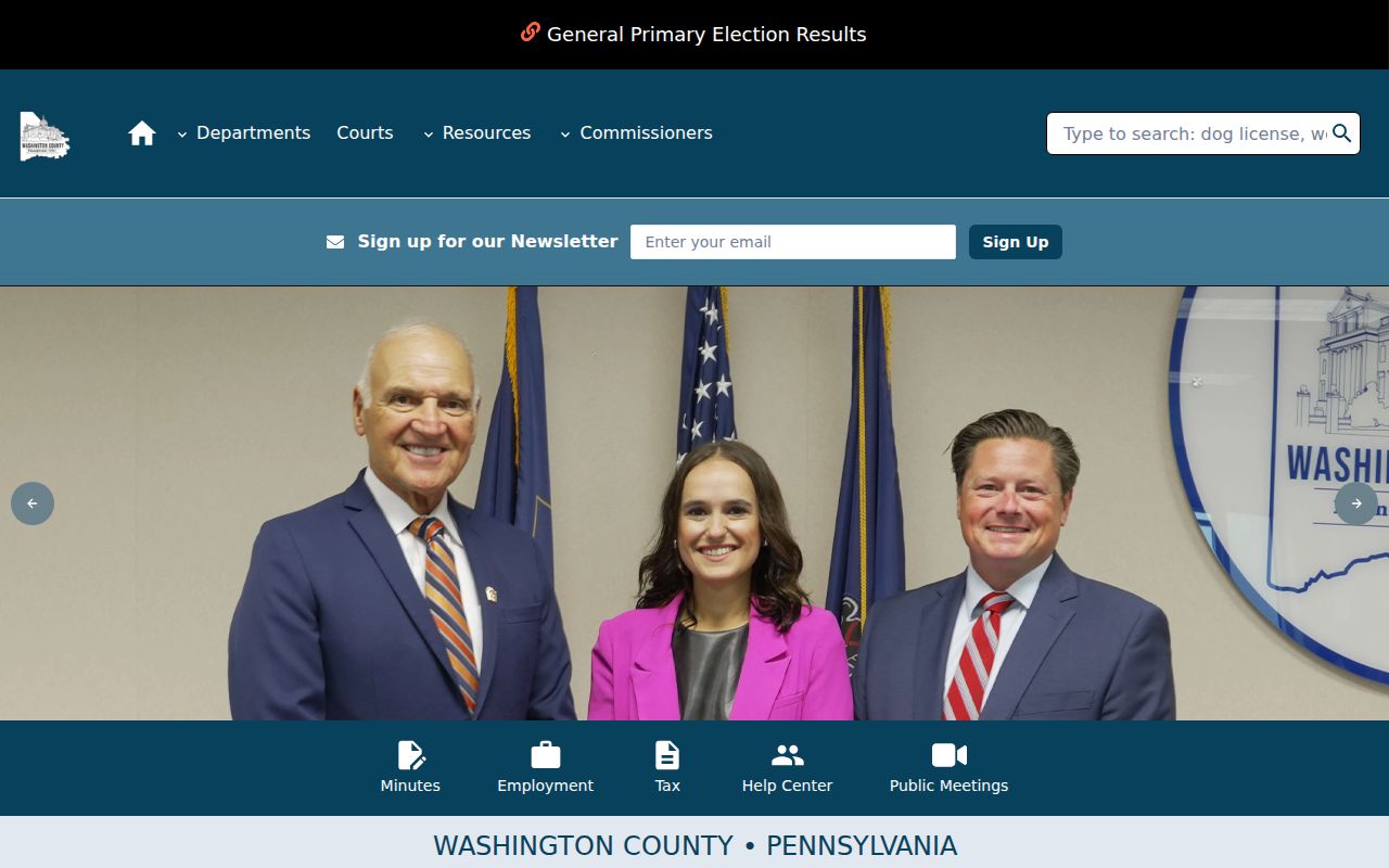 Washington residents directory county elections information